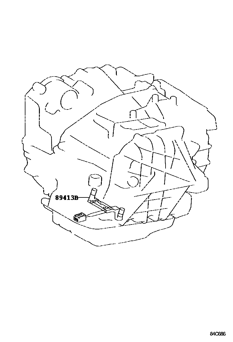 Toyota CAMRY 超速档和电子控制变速器 EPC diagram — 84C686