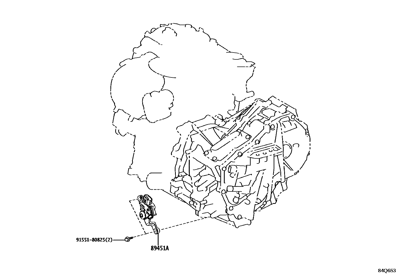 Toyota YARIS 开关和继电器和ECU EPC diagram — 84Q653