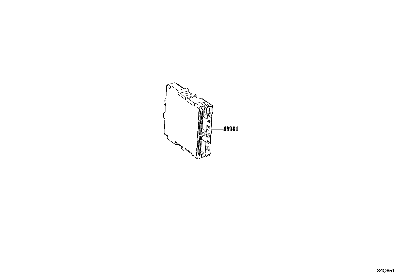 Toyota YARIS HEV 控制ECU EPC diagram — 84Q651