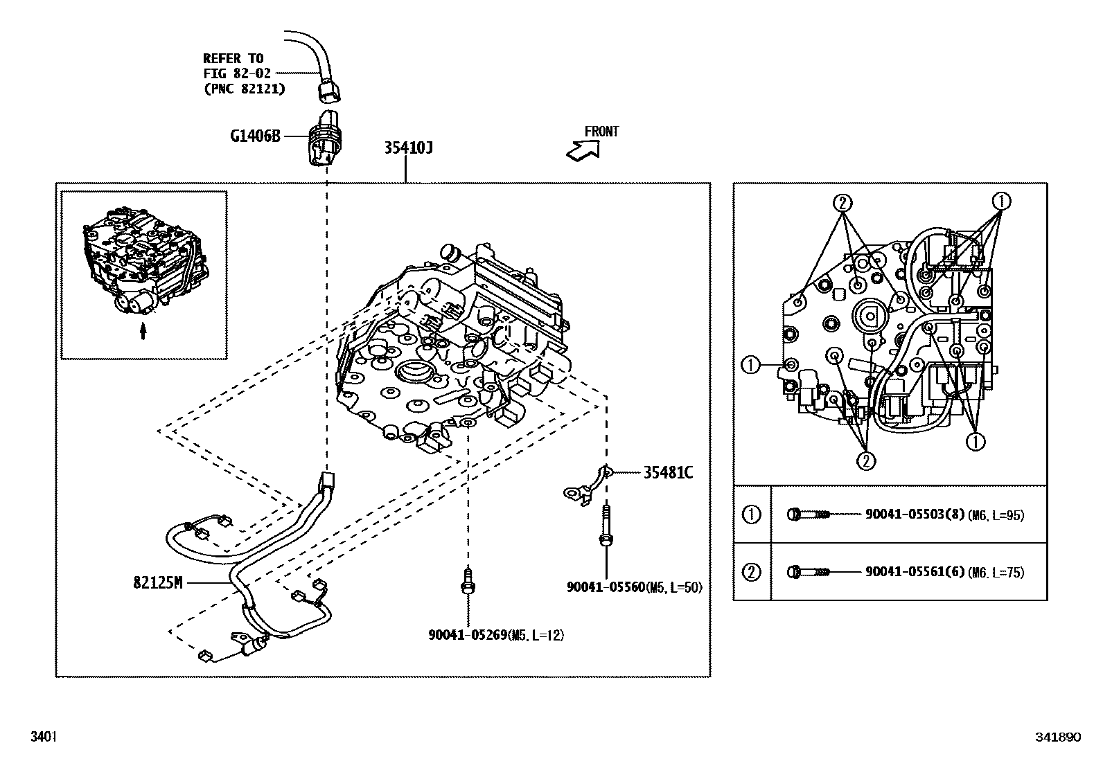 Toyota YARIS 传动桥总成(CVT) EPC diagram — 341890