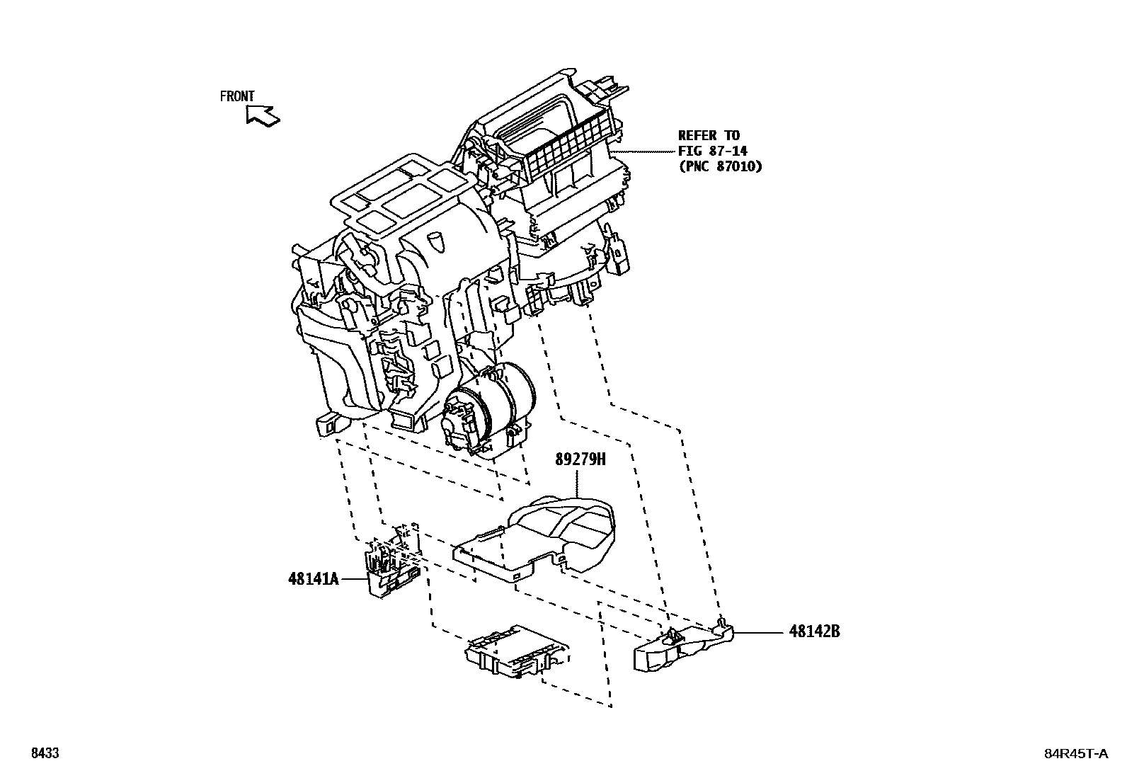 Toyota YARIS HEV 控制ECU EPC diagram — 84R45TA
