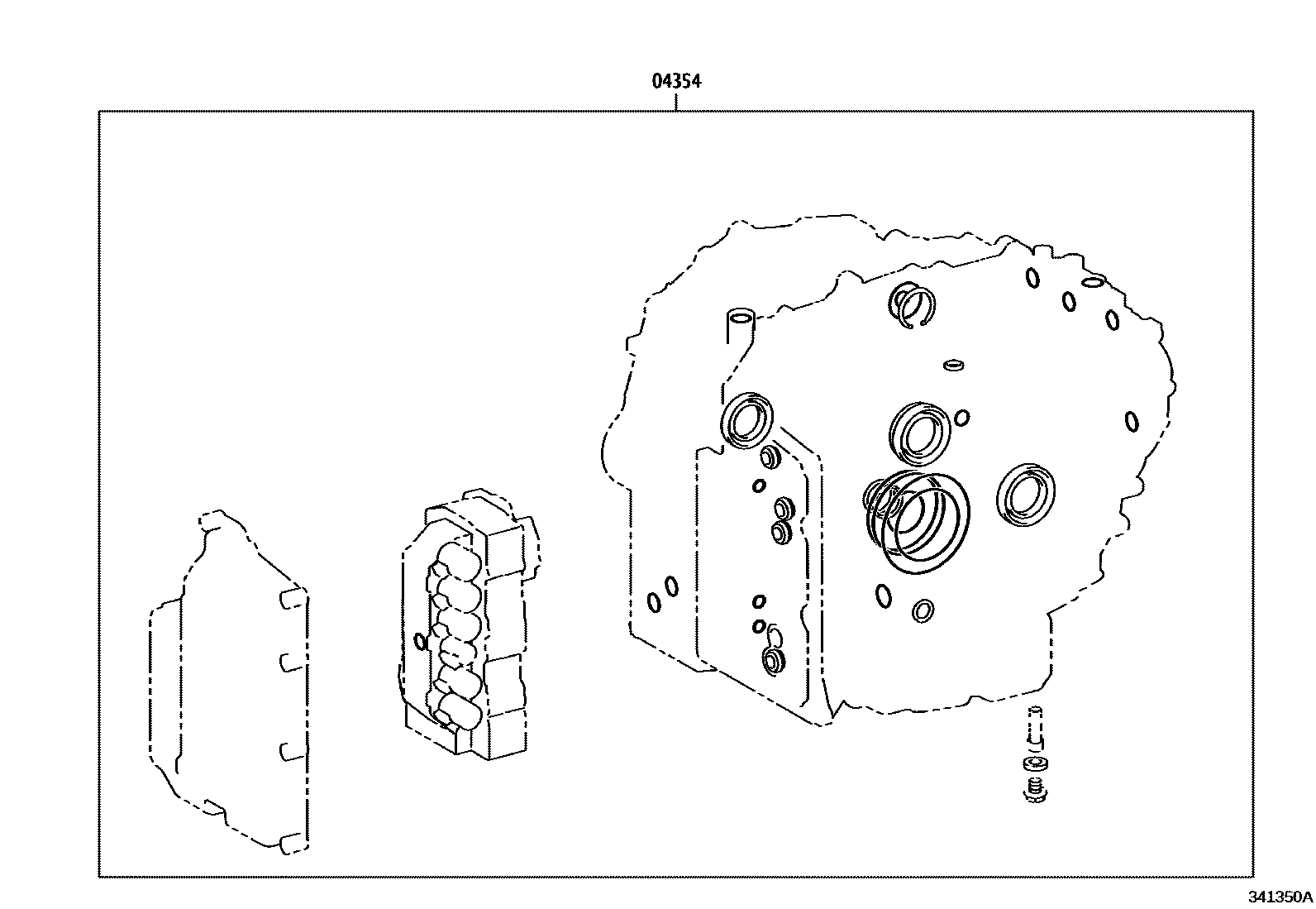 Toyota COROLLA 传动桥总成(CVT) EPC diagram — 341350A