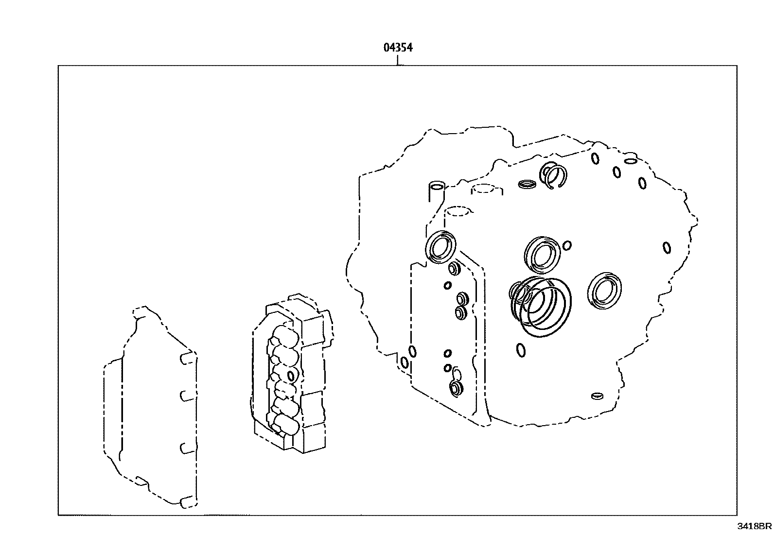 Toyota COROLLA 传动桥总成(CVT) EPC diagram — 3418BR
