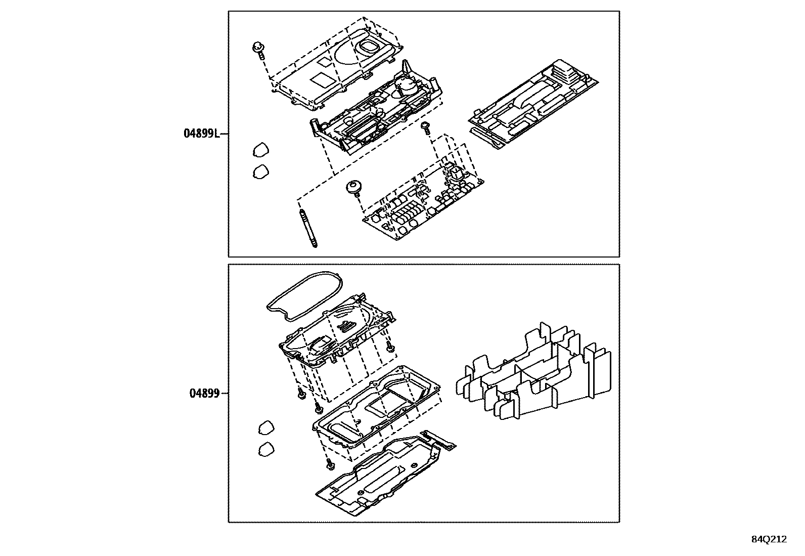 Toyota COROLLA HEV 逆变器 EPC diagram — 84Q212