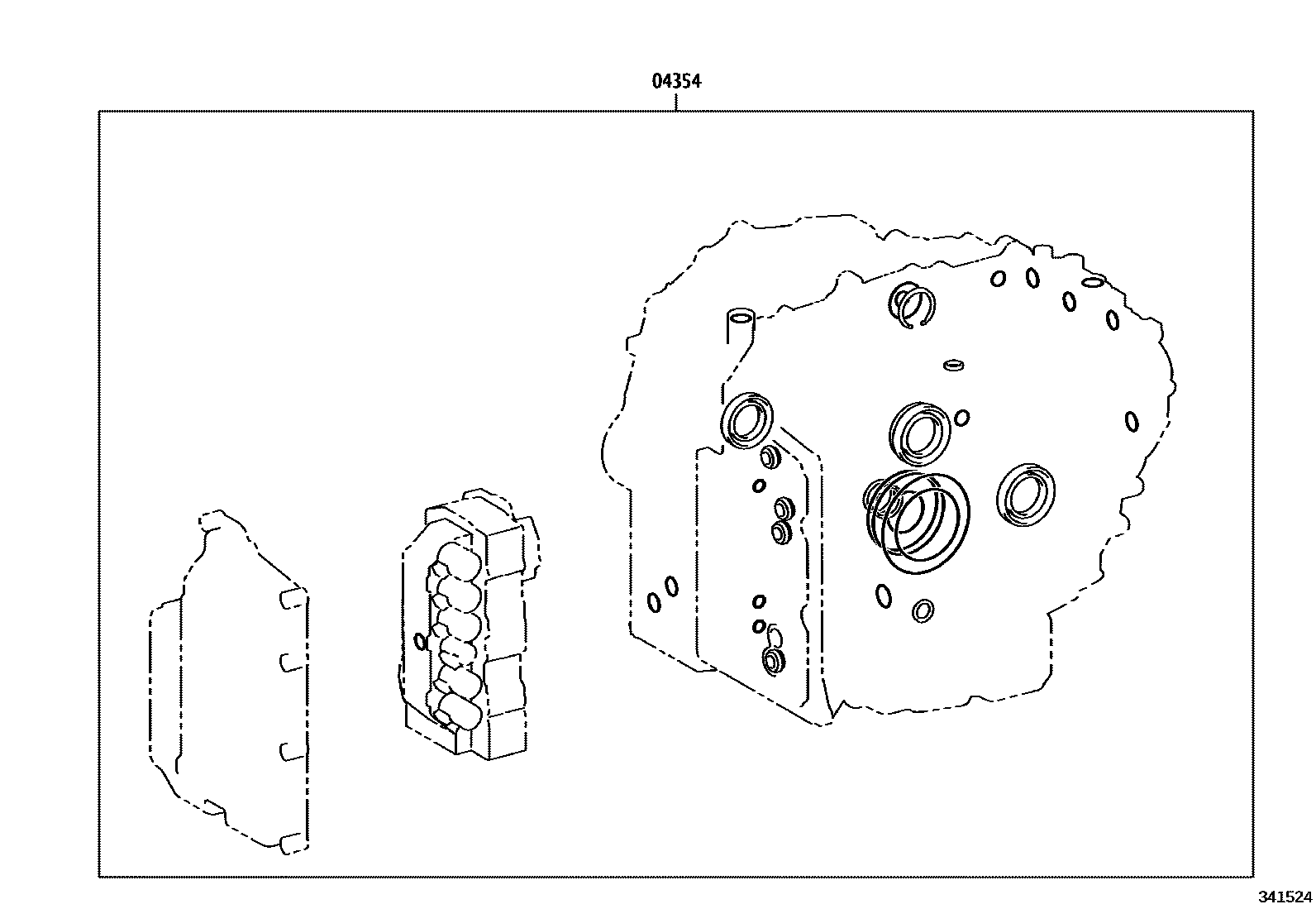 Toyota COROLLA 传动桥总成(CVT) EPC diagram — 341524