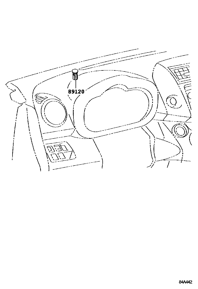 Toyota RAV4 自动灯控系统(灯控) EPC diagram — 84A442