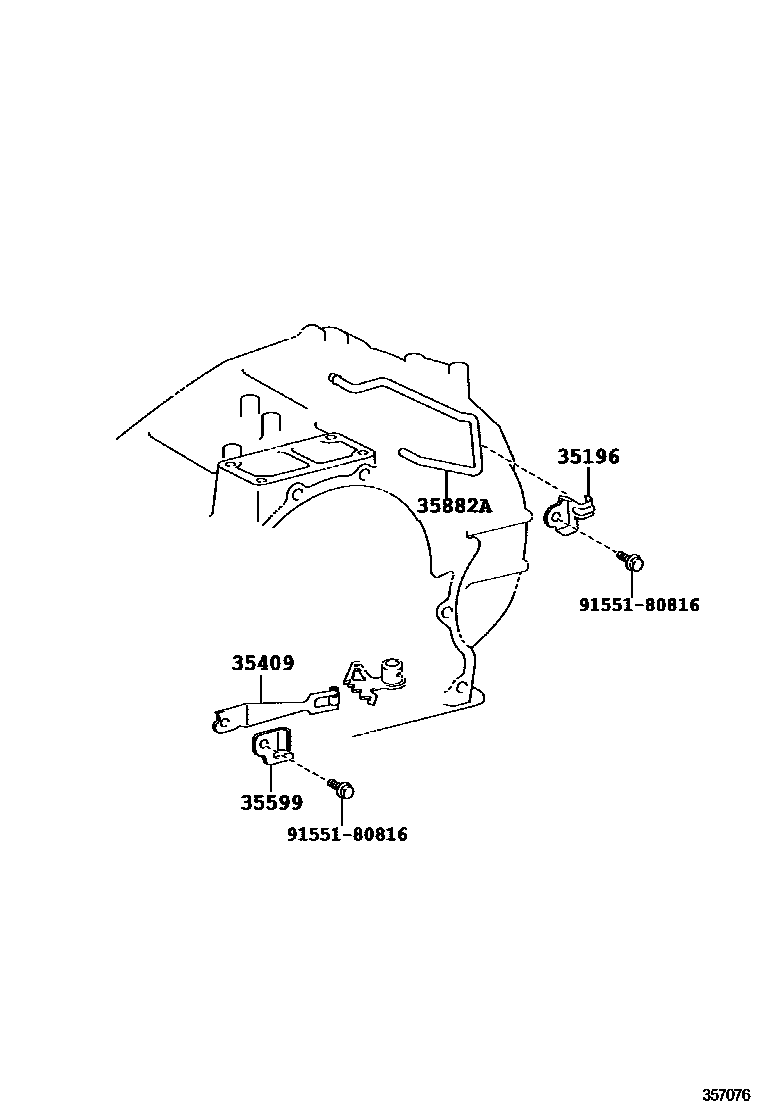 Toyota RAV4 阀体和滤油网(ATM) EPC diagram — 357076