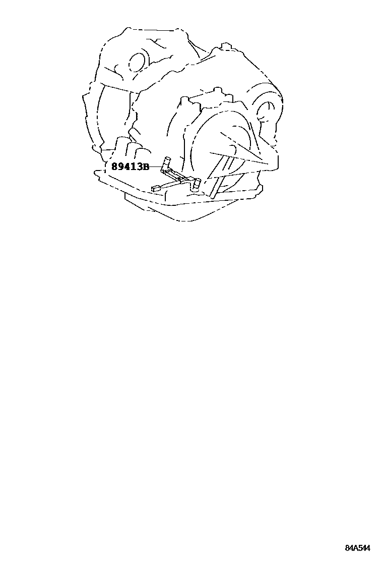 Toyota RAV4 超速档和电子控制变速器 EPC diagram — 84A544