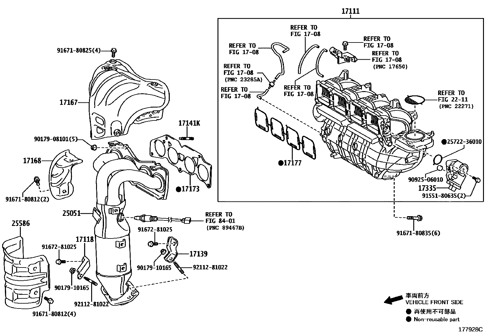 Toyota RAV4 Manifold EPC diagram — 177928C