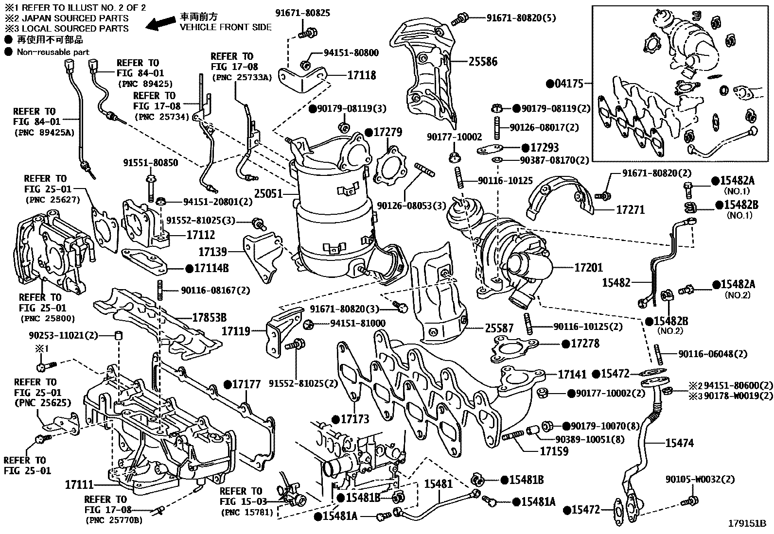 Toyota RAV4 Manifold EPC diagram — 179151B