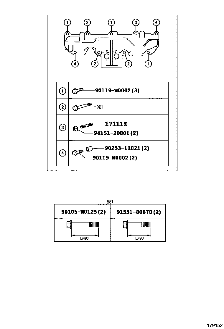 Toyota RAV4 Manifold EPC diagram — 179152