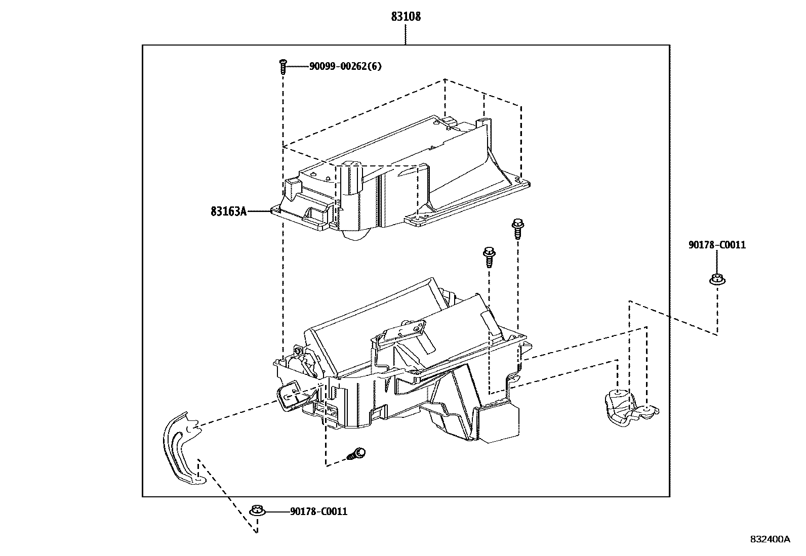 Toyota RAV4 仪表 EPC diagram — 832400A