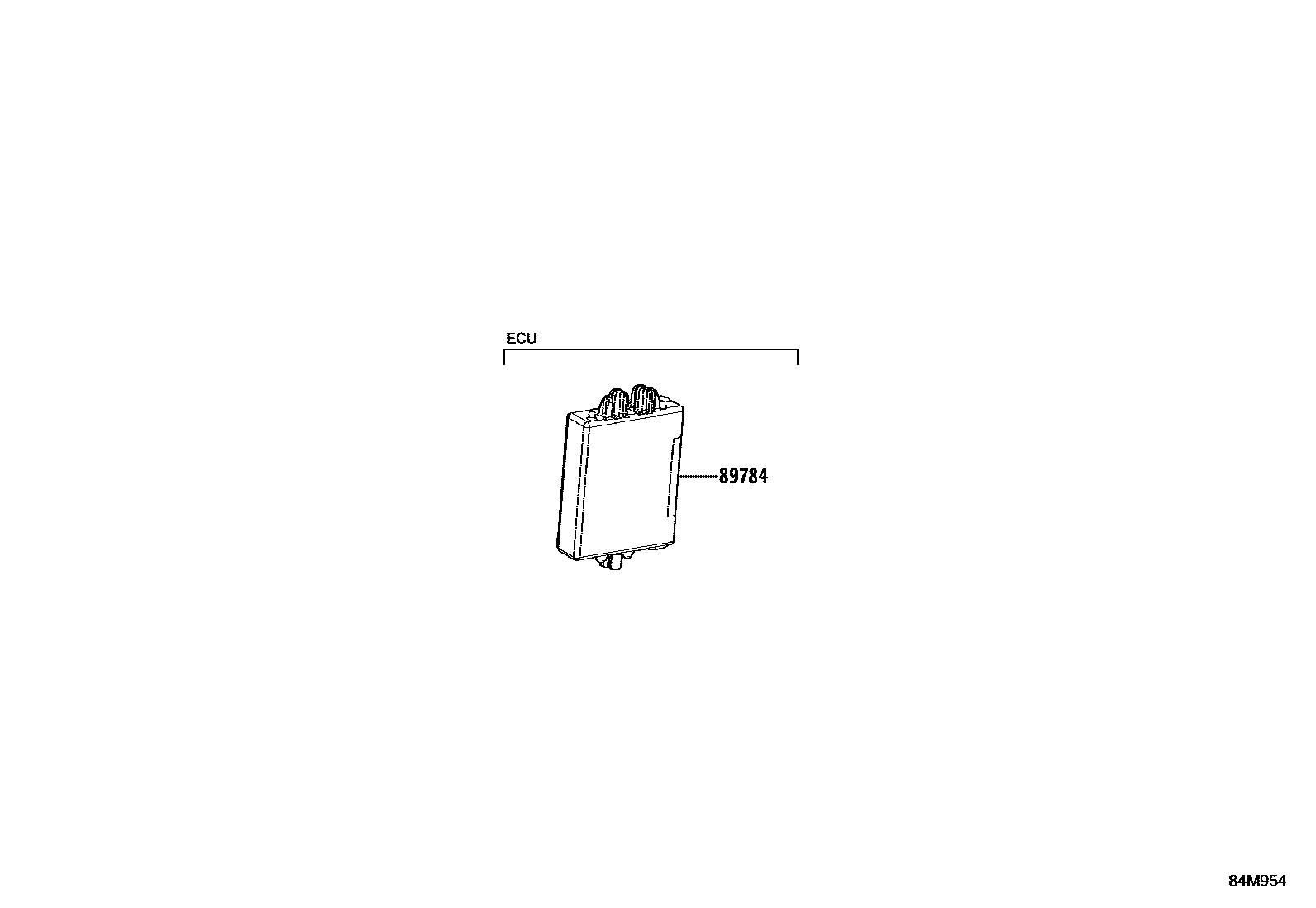 Toyota RAV4 防盗装置 EPC diagram — 84M954