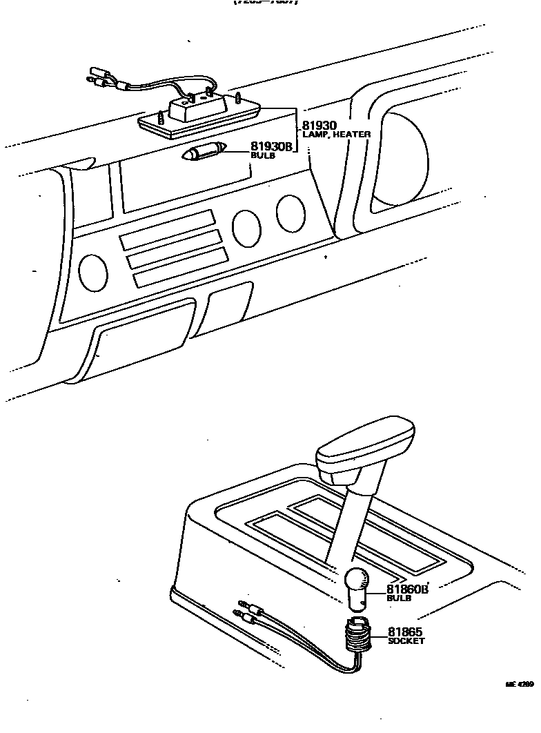Toyota HILUX indicator light EPC diagram — ME4269