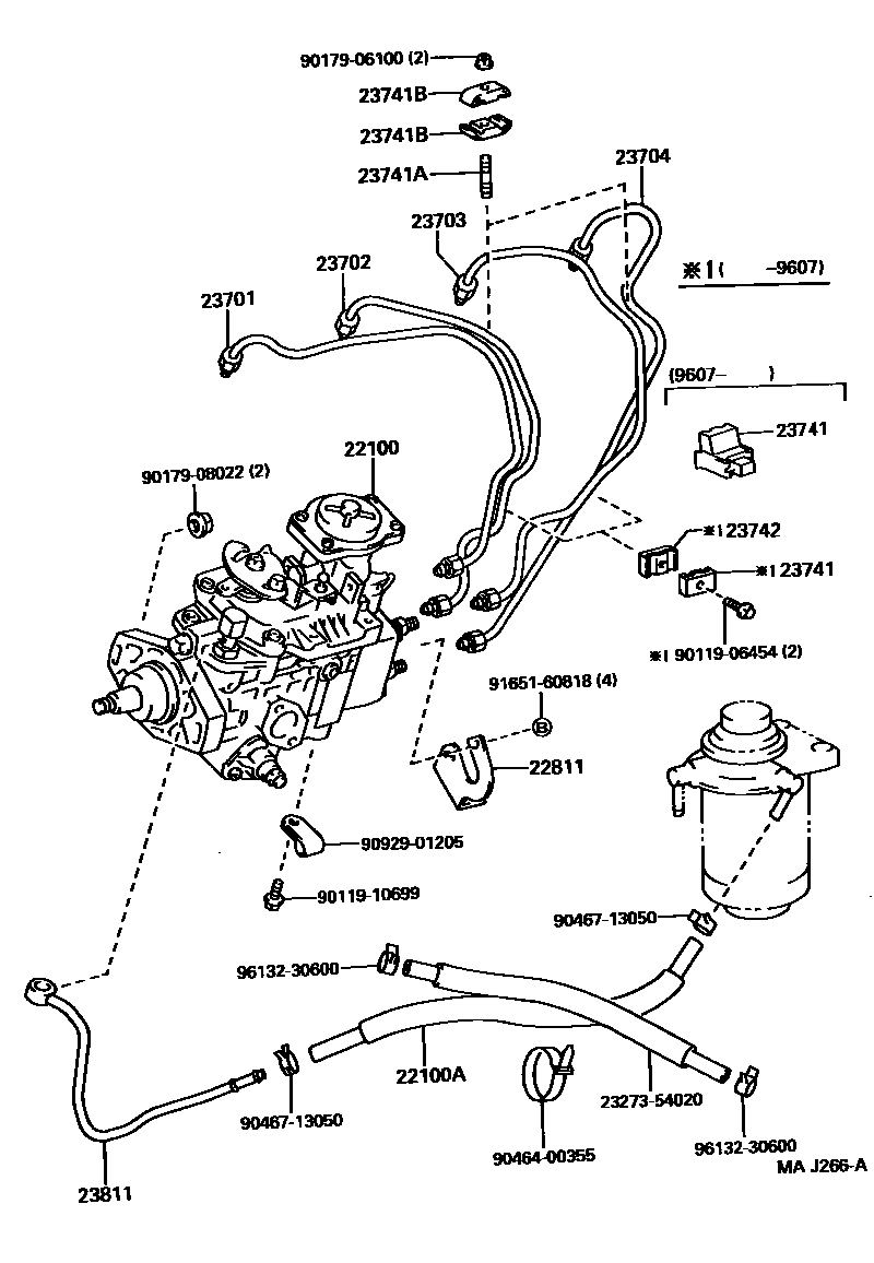 Toyota HILUX 喷油泵总成 EPC diagram — MAJ266A