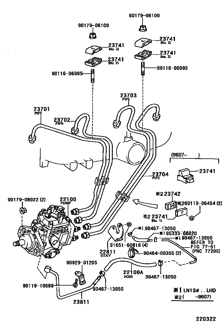 Toyota HILUX 喷油泵总成 EPC diagram — 220322