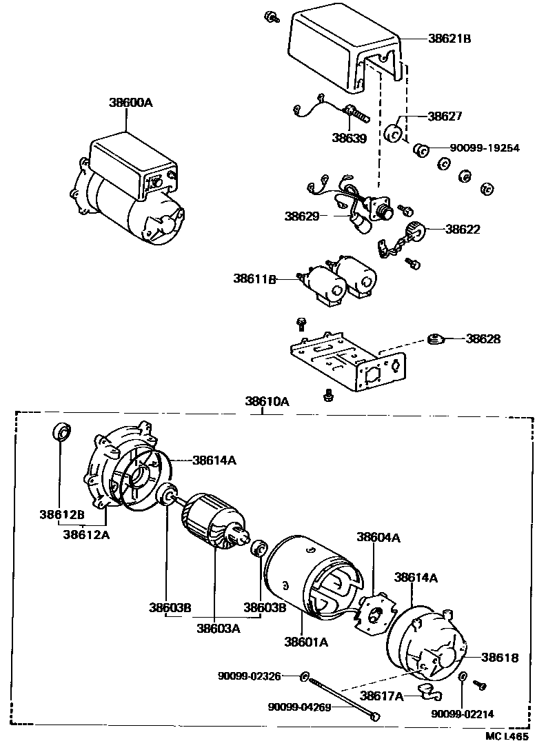 Toyota HILUX 绞盘 EPC diagram — MCL465
