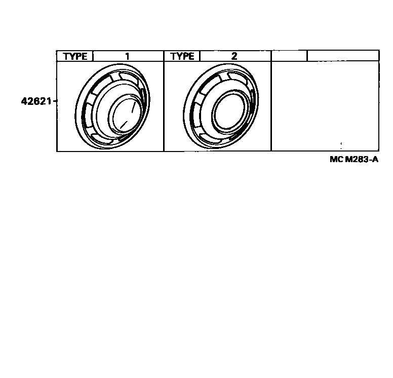 Toyota HILUX 车轮和车轮盖 EPC diagram — MCM283A