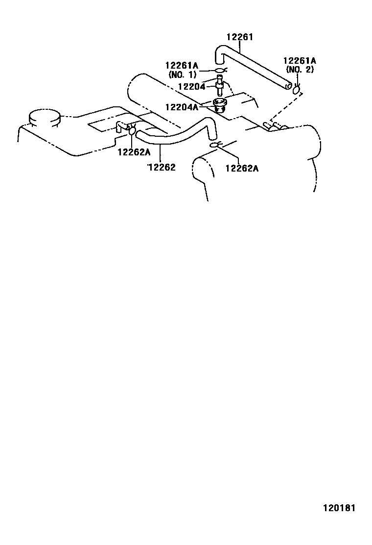 Toyota HILUX Ventilation Hose EPC diagram — 120181