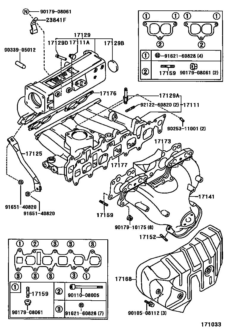 Toyota HILUX Manifold EPC diagram — 171033