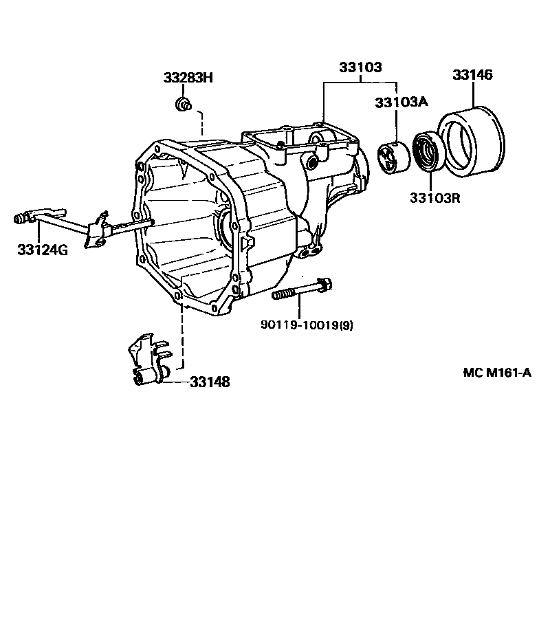 Toyota HILUX Extended shell (MTM) EPC diagram — MCM161A