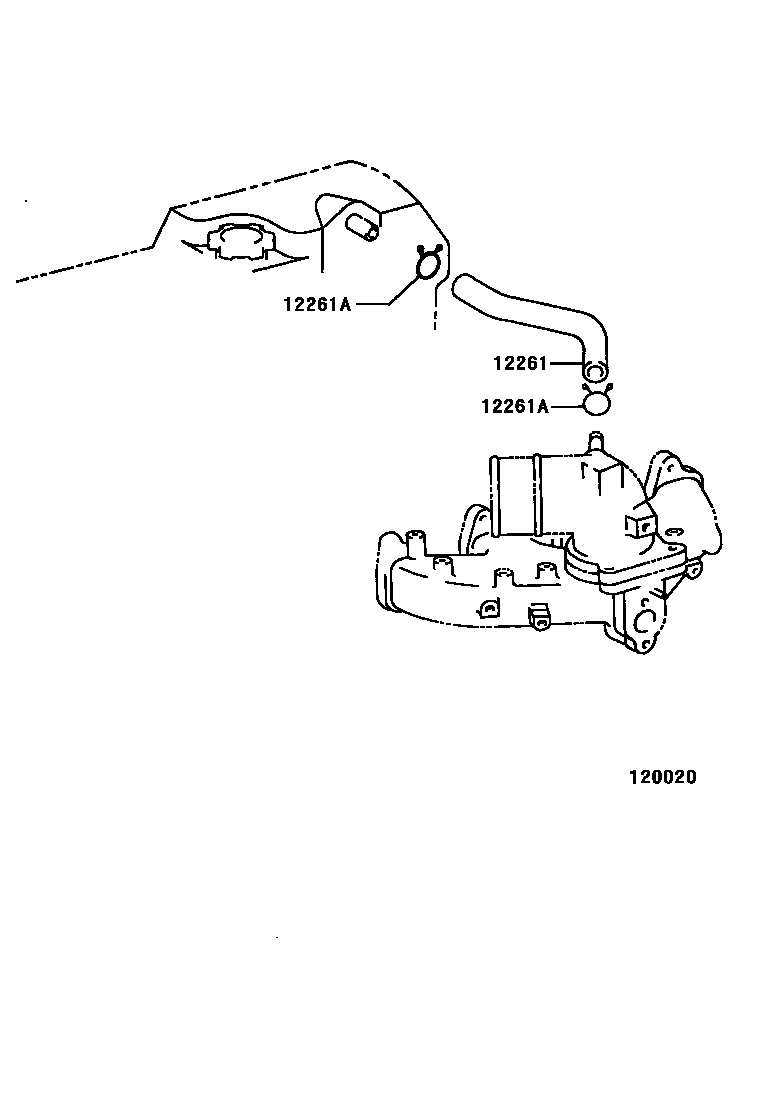 Toyota HILUX Ventilation Hose EPC diagram — 120020