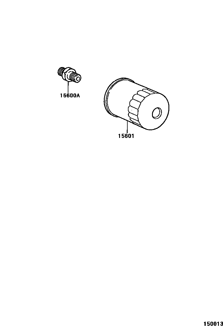 Toyota HILUX Oil Filter EPC diagram — 150013