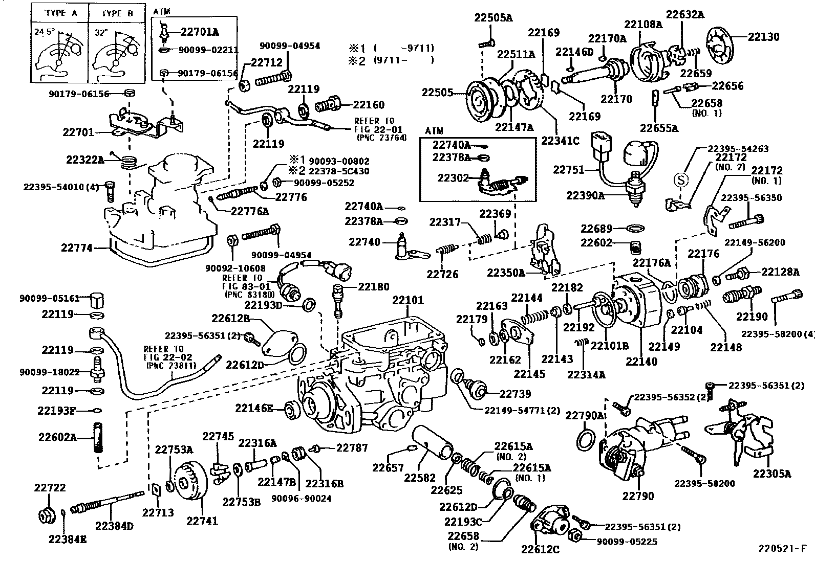 Toyota HILUX 喷油泵体 EPC diagram — 220521F