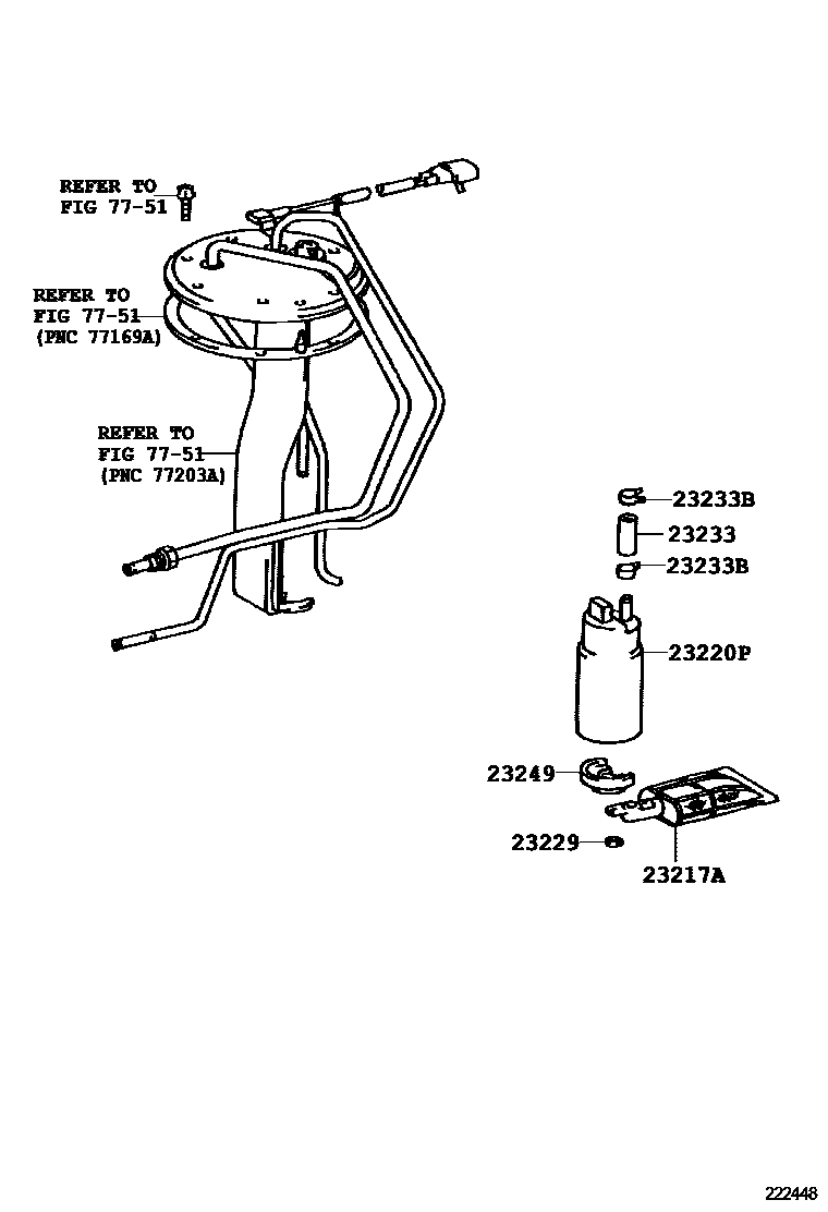Toyota HILUX 燃油喷射系统 EPC diagram — 222448