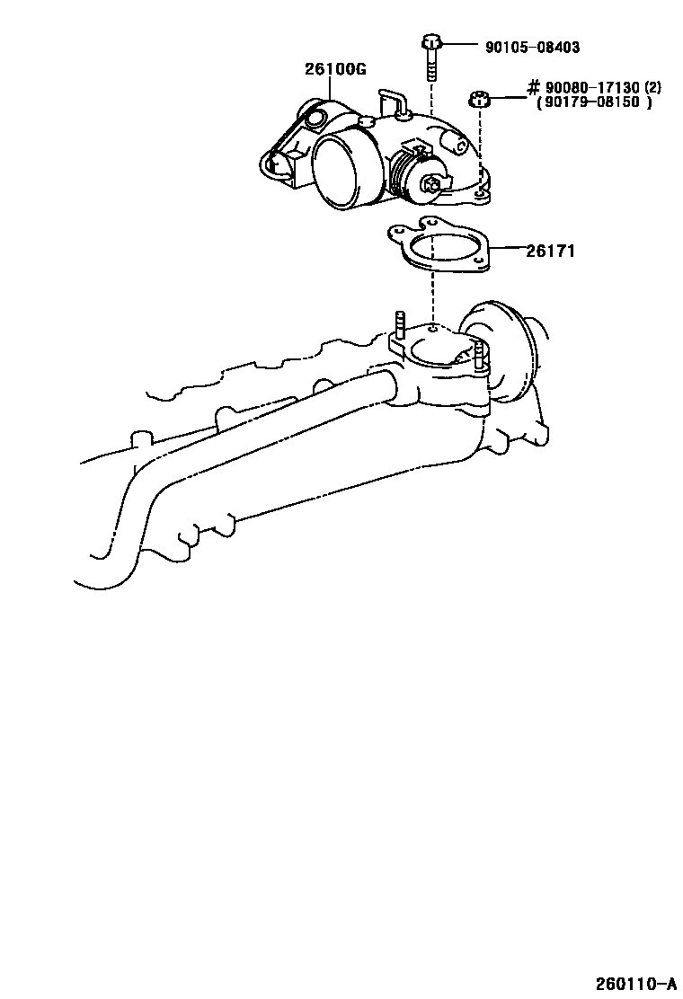 Toyota HILUX 文氏管 EPC diagram — 260110A