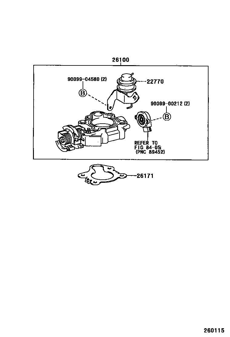 Toyota HILUX 文氏管 EPC diagram — 260115