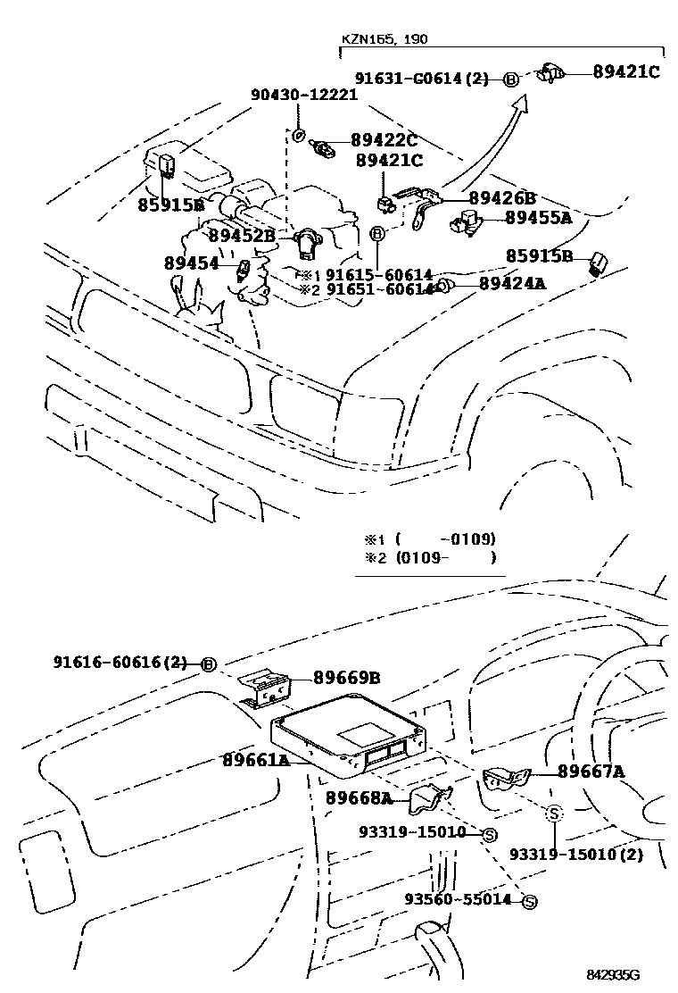 Toyota HILUX 电子控制柴油机(ECD) EPC diagram — 842935G