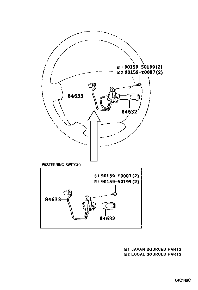 Toyota HILUX 巡航控制(自动行驶) EPC diagram — 84C146C