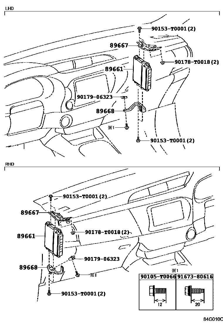 Toyota HILUX 电子燃油喷射系统 EPC diagram — 84G010C