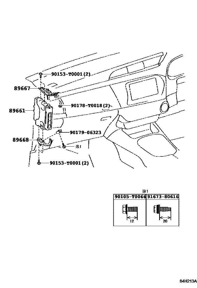 Toyota HILUX 电子燃油喷射系统 EPC diagram — 84H213A
