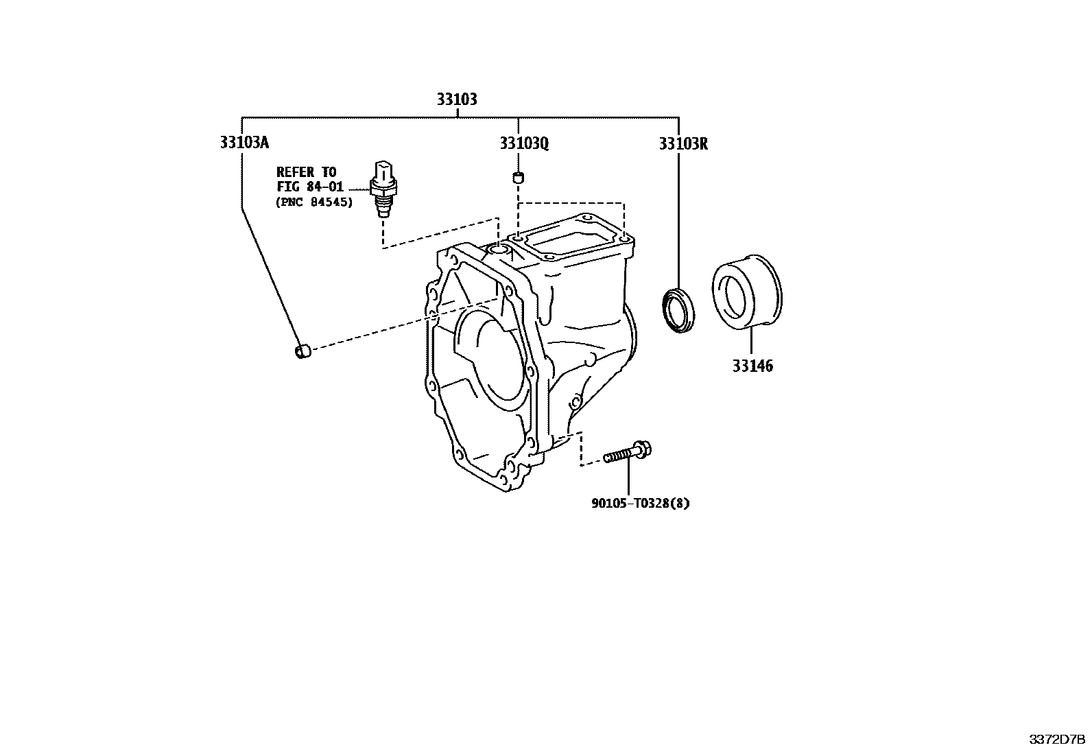 Toyota HILUX Extended shell (MTM) EPC diagram — 3372D7B