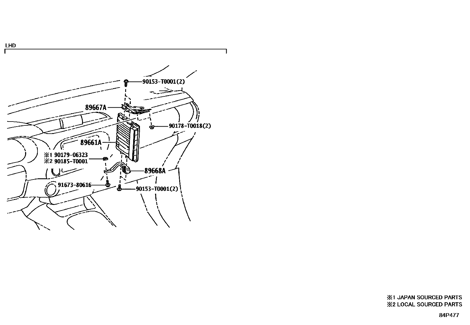 Toyota HILUX 电子控制柴油机(ECD) EPC diagram — 84R3O5