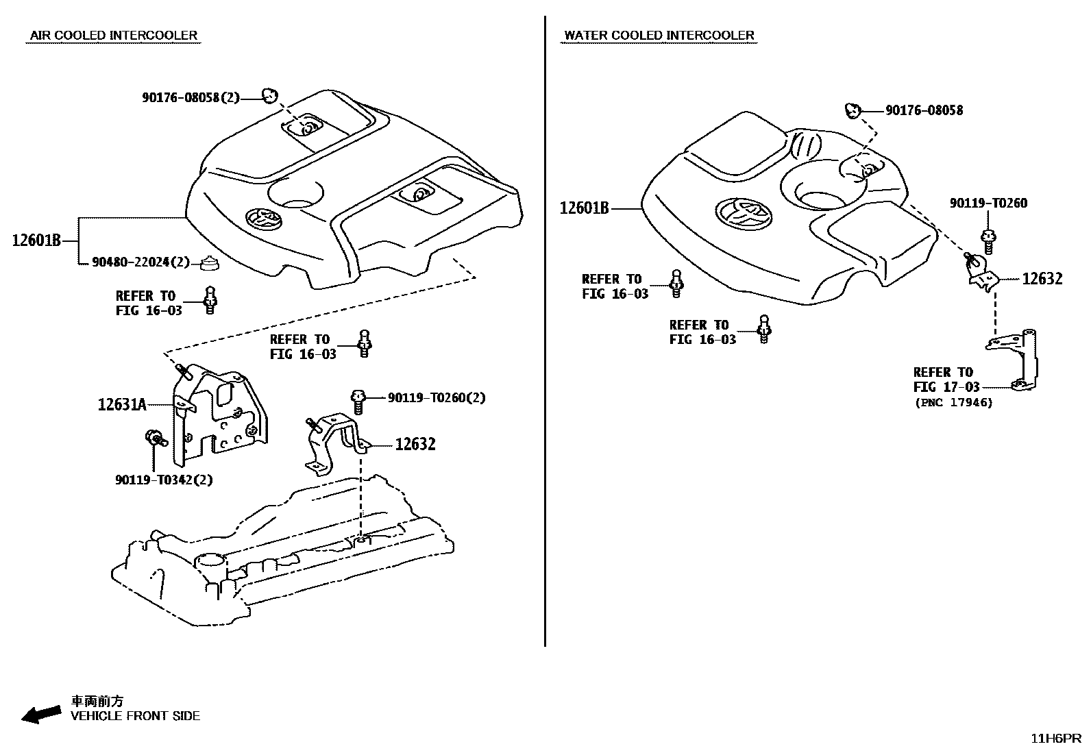 Toyota HILUX Cylinder Head EPC diagram — 11H6PR