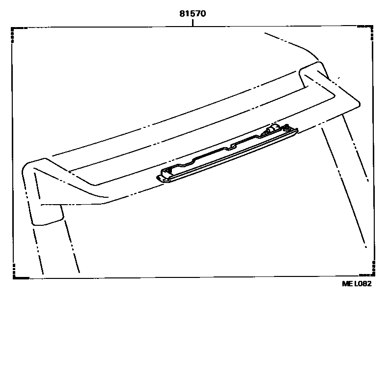 Toyota COROLLA 高位刹车灯 EPC diagram — MEL082