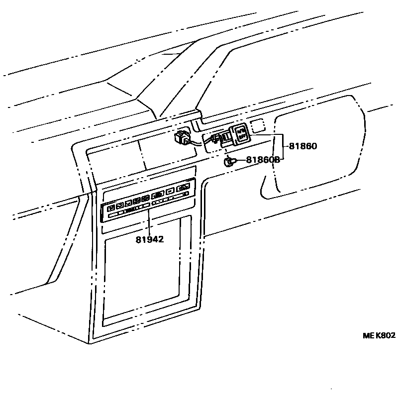 Toyota COROLLA indicator light EPC diagram — MEK802
