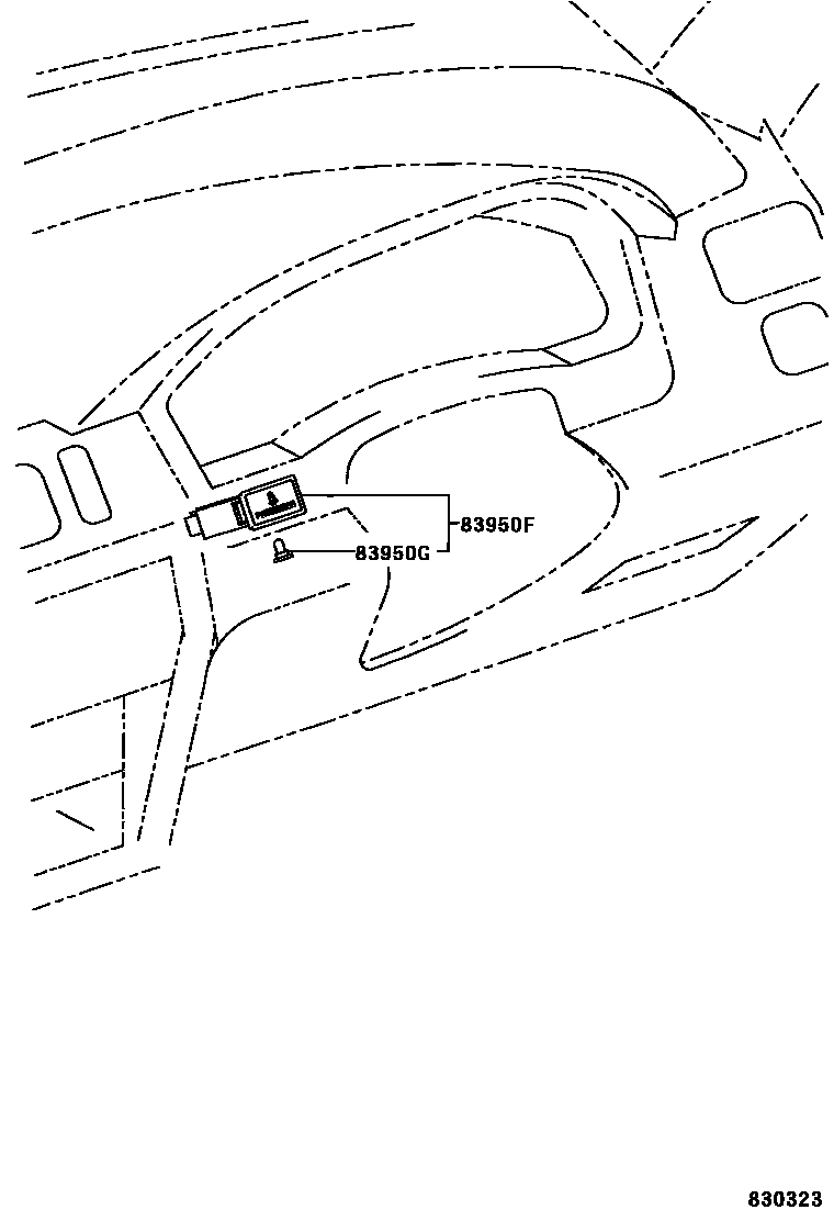Toyota COROLLA 仪表 EPC diagram — 830323