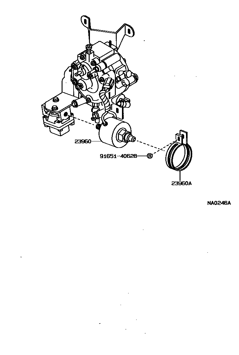Toyota COROLLA LPG电磁阀 EPC diagram — NA0246A