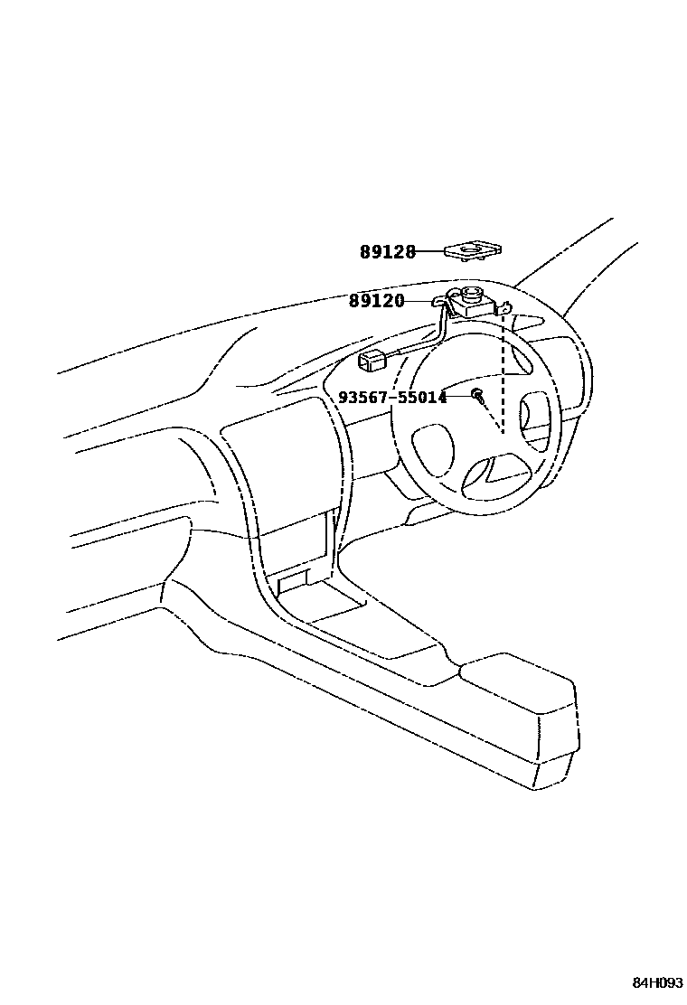 Toyota COROLLA 自动灯控系统(灯控) EPC diagram — 84H093