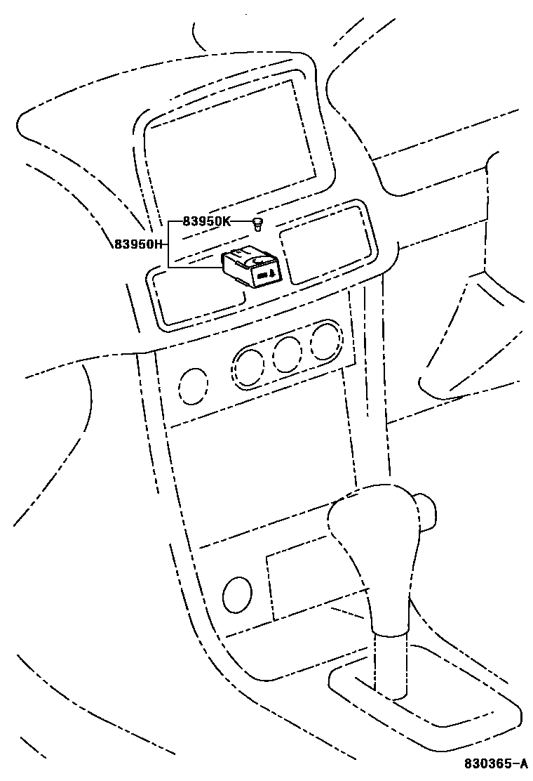 Toyota COROLLA indicator light EPC diagram — 830365A