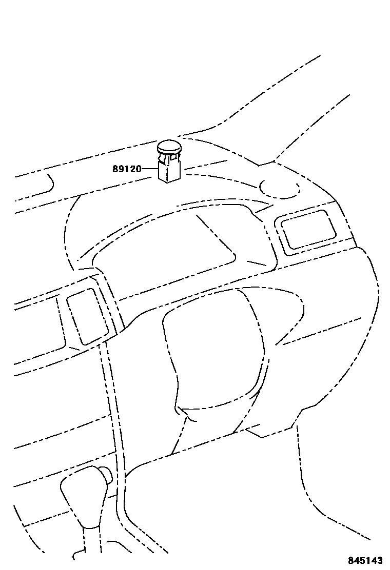 Toyota COROLLA 自动灯控系统(灯控) EPC diagram — 845143