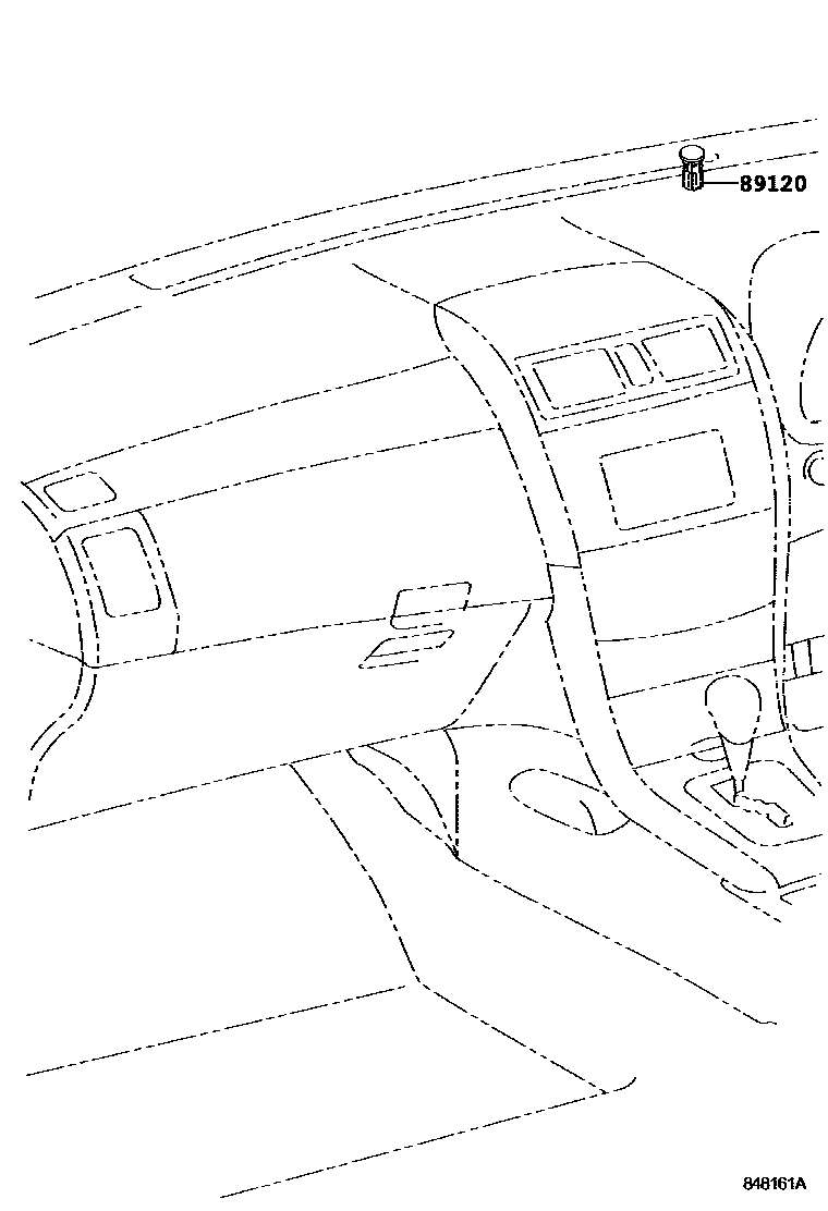 Toyota COROLLA 自动灯控系统(灯控) EPC diagram — 848161A