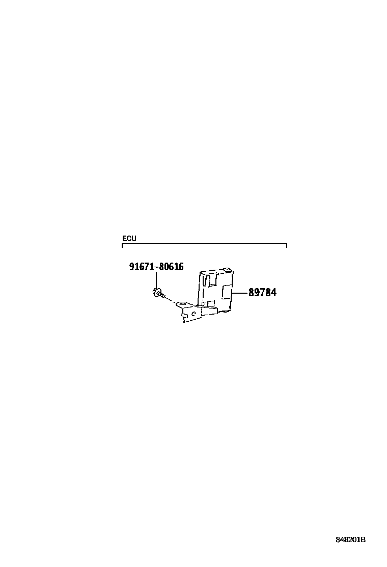 Toyota COROLLA 防盗装置 EPC diagram — 848201B