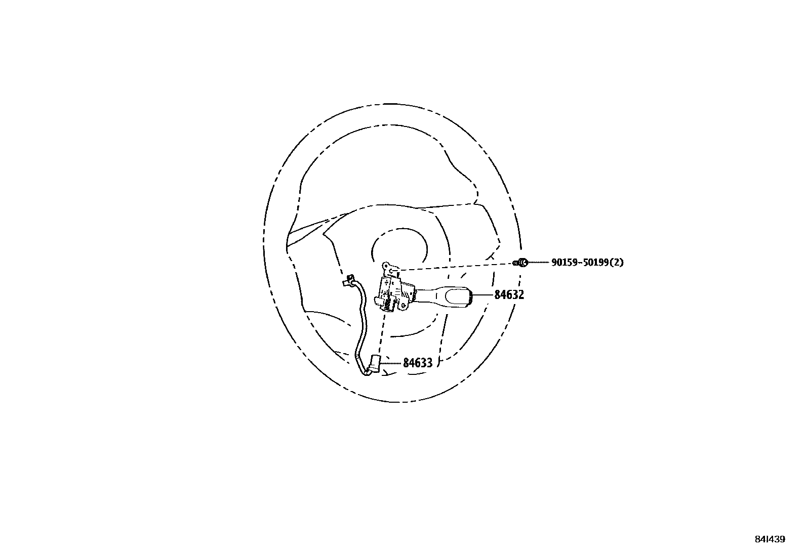 Toyota COROLLA 巡航控制(自动行驶) EPC diagram — 84I439