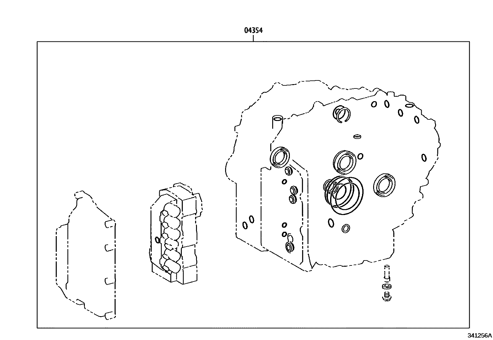 Toyota COROLLA 传动桥总成(CVT) EPC diagram — 341256A