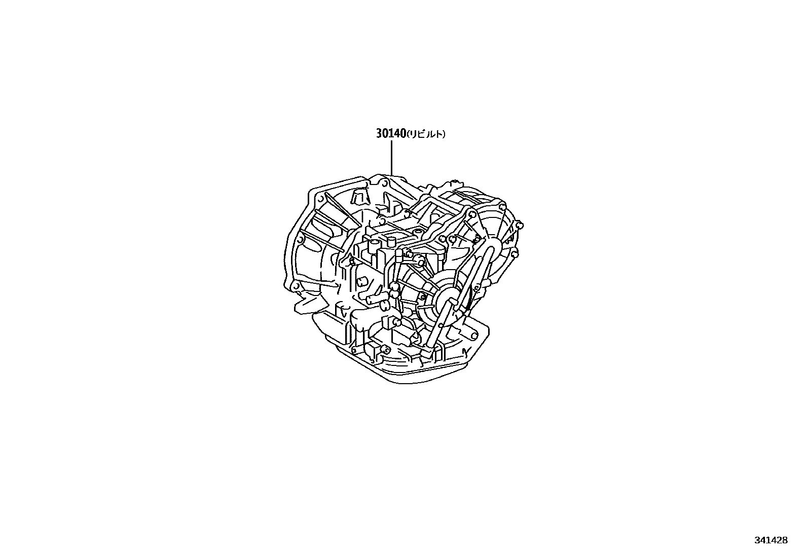 Toyota COROLLA 传动桥总成(CVT) EPC diagram — 341428